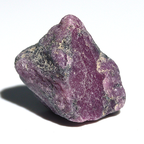 〔D485-16〕マダガスカル産 ルビー スライス Ruby 紅玉 原石 結晶