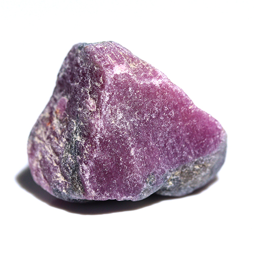 〔D485-17〕マダガスカル産 ルビー スライス Ruby 紅玉 原石 結晶