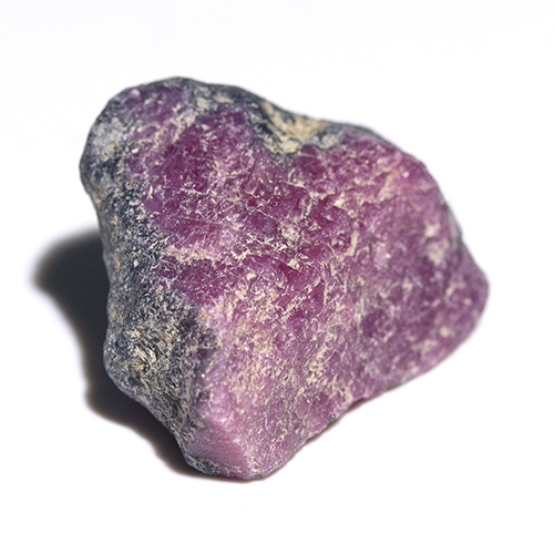 〔D485-18〕マダガスカル産 ルビー スライス Ruby 紅玉 原石 結晶