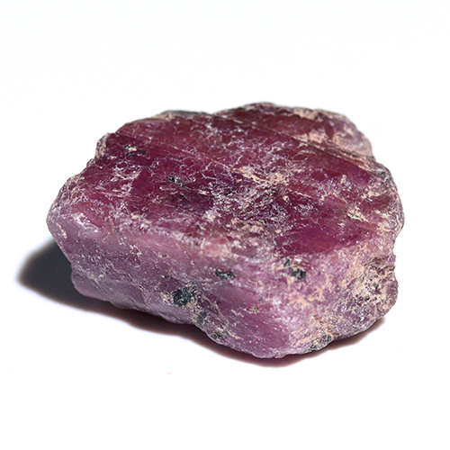 〔D485-19〕マダガスカル産 ルビー スライス Ruby 紅玉 原石 結晶