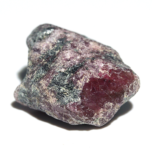 〔D485-5〕マダガスカル産 ルビー スライス Ruby 紅玉 原石 結晶