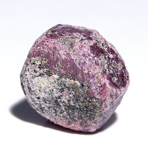 〔D485-7〕マダガスカル産 ルビー スライス Ruby 紅玉 原石 結晶