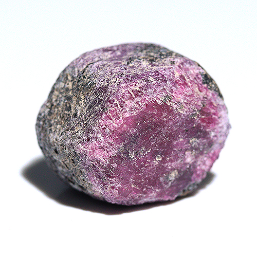 〔D485-8〕マダガスカル産 ルビー スライス Ruby 紅玉 原石 結晶