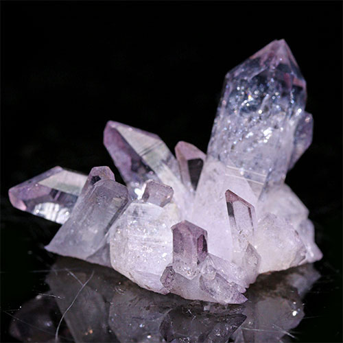〔D494-16〕極上品 アーカンソー州産 ピンクオーラ クラスター クォーツ ARKANSAS CRYSTAL ギャランティーカード付