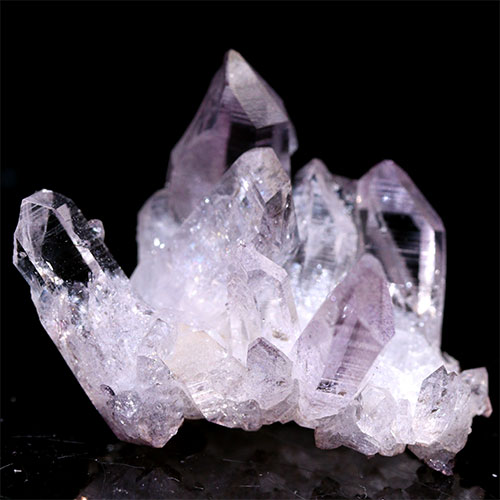 〔D494-19〕極上品 アーカンソー州産 ピンクオーラ クラスター クォーツ ARKANSAS CRYSTAL ギャランティーカード付