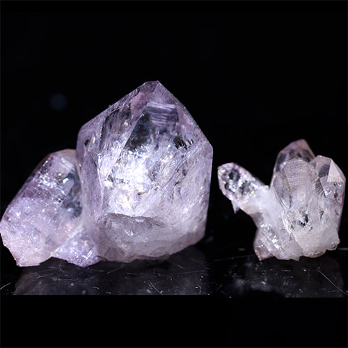 〔D494-21〕極上品 アーカンソー州産 ピンクオーラ クラスター クォーツ ARKANSAS CRYSTAL ギャランティーカード付