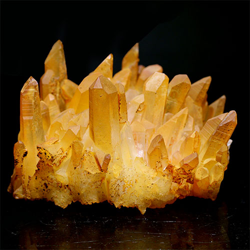 〔D495-16〕High Quality 希少 アーカンソー州産 ゴールデンヒーラー クラスター 水晶 Arkansas Golden Healer