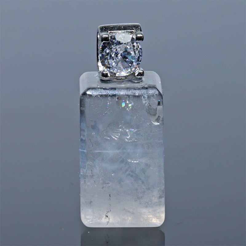 〔J371〕ブラジル産 エンジェルラダークォーツ sv925 ペンダントトップ【FOREST 天然石 パワーストーン】