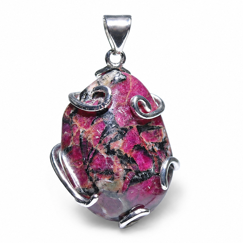 〔J376-1〕希少 ロシア産 ユーディアライト ペンダントトップ Eudialyte