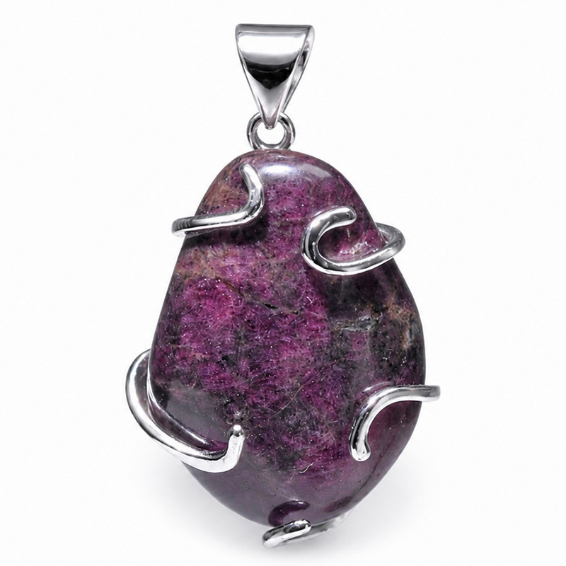 〔J376-2〕希少 ロシア産 ユーディアライト ペンダントトップ Eudialyte