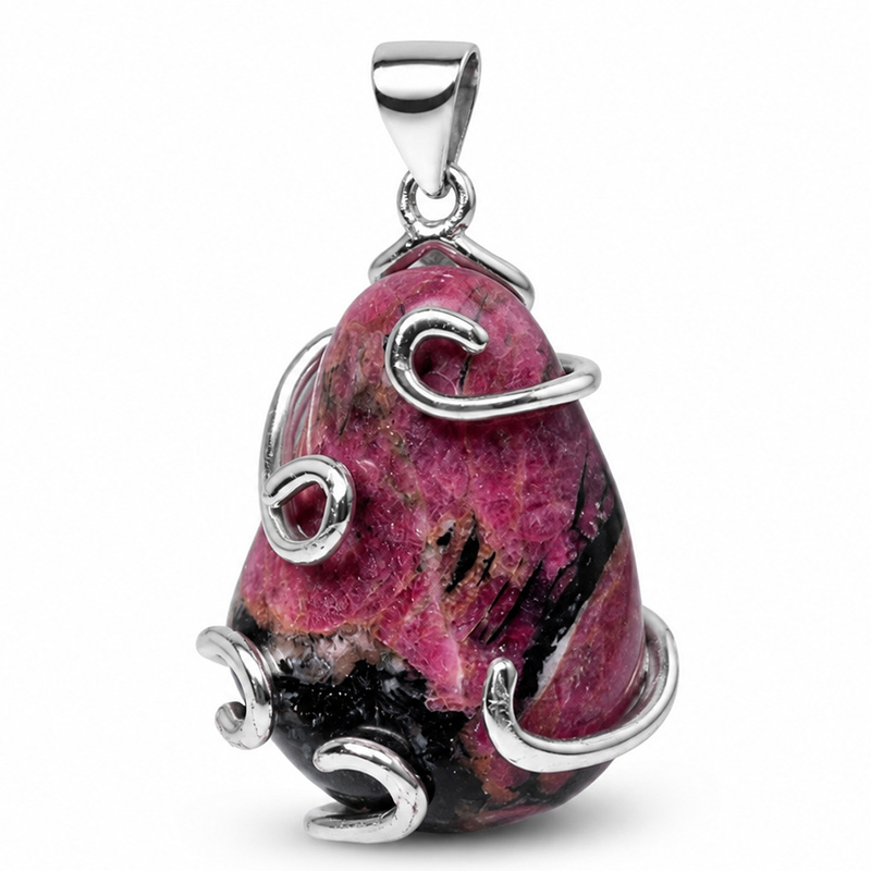 〔J376-5〕希少 ロシア産 ユーディアライト ペンダントトップ Eudialyte