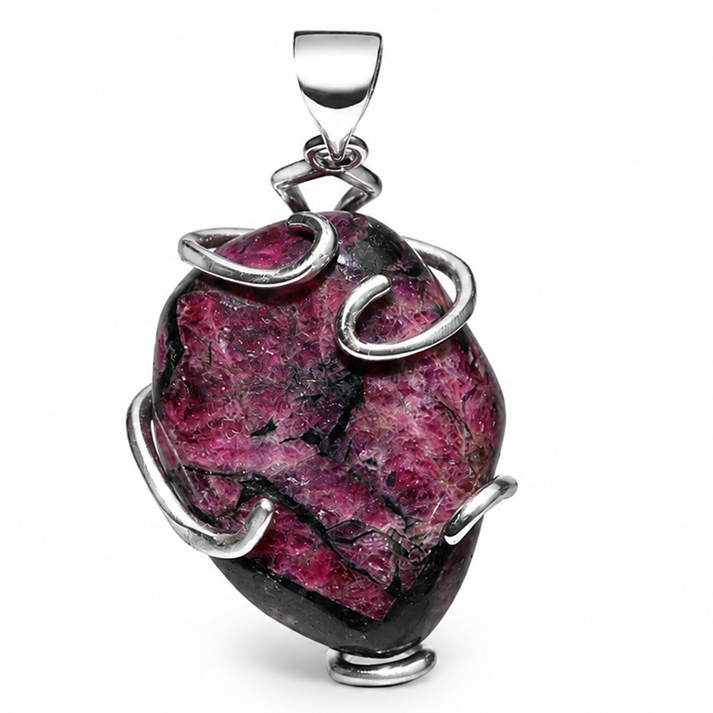 〔J376-7〕希少 ロシア産 ユーディアライト ペンダントトップ Eudialyte
