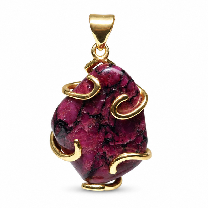〔J376-8〕希少 ロシア産 ユーディアライト ペンダントトップ Eudialyte