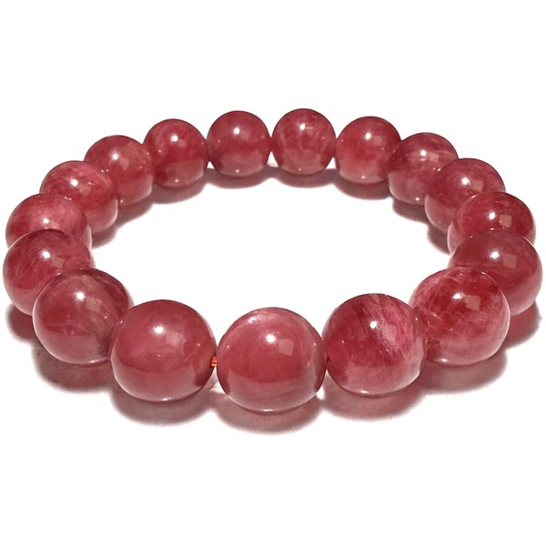 〔K2067-3〕11mm インペリアルロードナイト 鮮やかな赤色 薔薇輝石 ブレスレット【FOREST 天然石 パワーストーン】