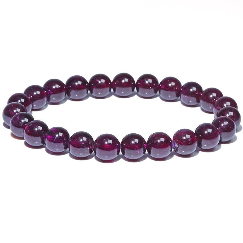 〔K2070-1〕約7.8mm ロードライトガーネット ブレスレットRhodolite Garnet 薔薇柘榴石