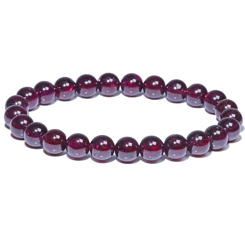 〔K2070-3〕約7.3mm ロードライトガーネット ブレスレットRhodolite Garnet 薔薇柘榴石