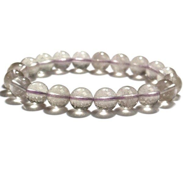 〔K2075-1〕高品質 珍しい パープル リビアングラス 隕石 ブレスレット Libyan desert glass クリストバライト