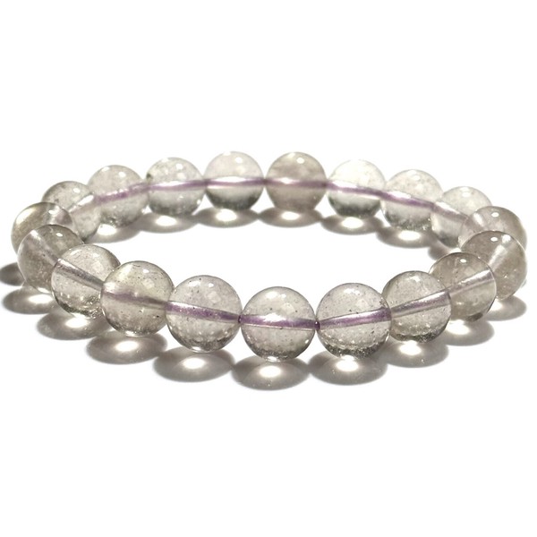 〔K2075-2〕高品質 珍しい パープル リビアングラス 隕石 ブレスレット Libyan desert glass クリストバライト