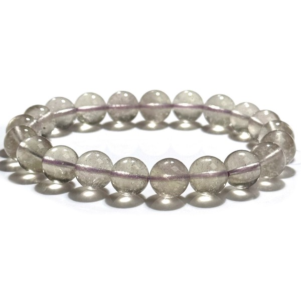 〔K2075-3〕高品質 珍しい パープル リビアングラス 隕石 ブレスレット Libyan desert glass クリストバライト