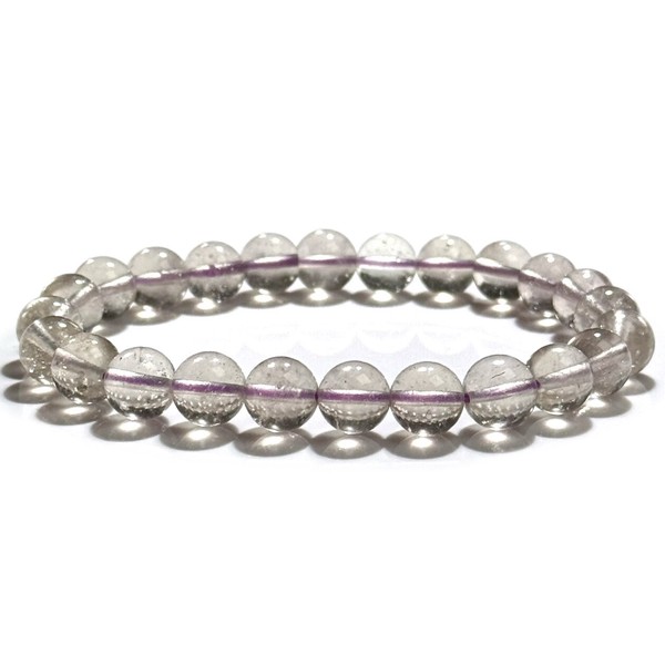 〔K2075-5〕高品質 珍しい パープル リビアングラス 隕石 ブレスレット Libyan desert glass クリストバライト