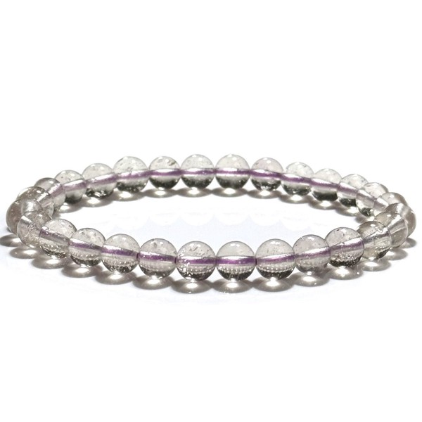 〔K2075-9〕高品質 珍しい パープル リビアングラス 隕石 ブレスレット Libyan desert glass クリストバライト