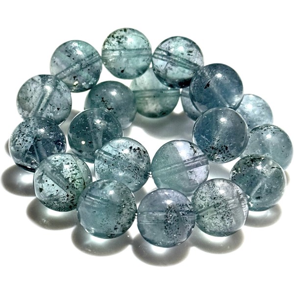 〔K2078-3〕希少 高品質 パイライトインフローライト Pyrite in Fluorite ブレスレット