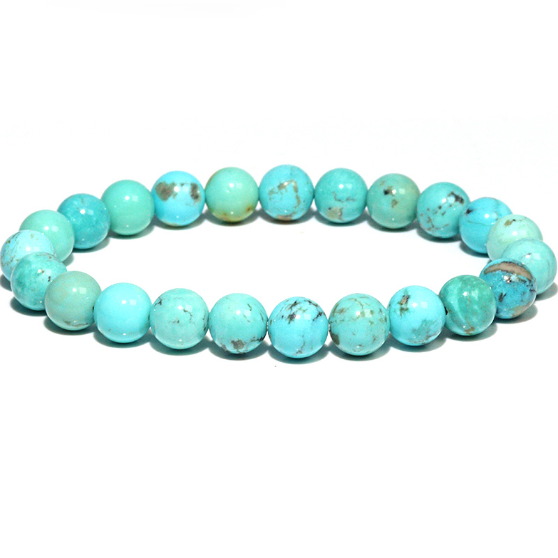 〔K2091-8〕約8mm メキシコ ソノラ カンピトスターコイズ ブレスレット Campitos Turquoise【カード付】