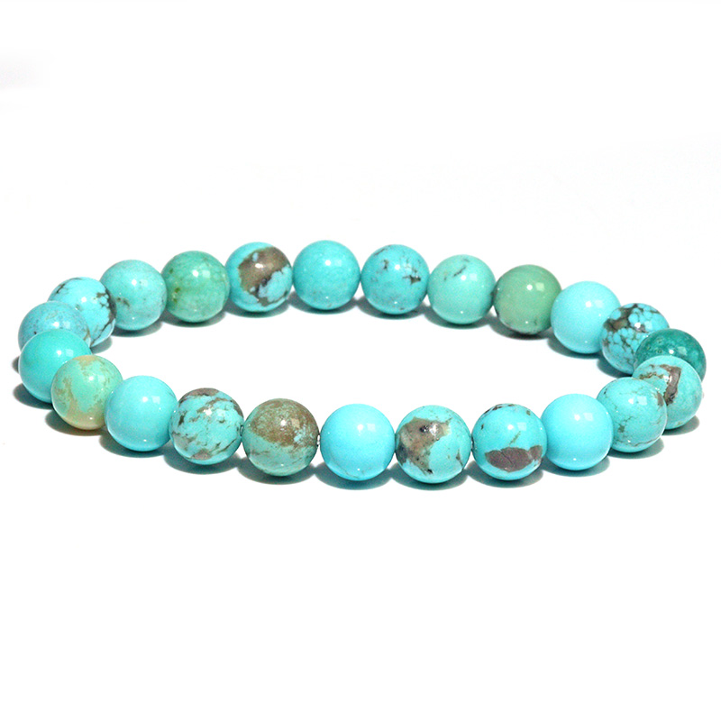 〔K2091-8〕約8mm メキシコ ソノラ カンピトスターコイズ ブレスレット Campitos Turquoise【カード付】