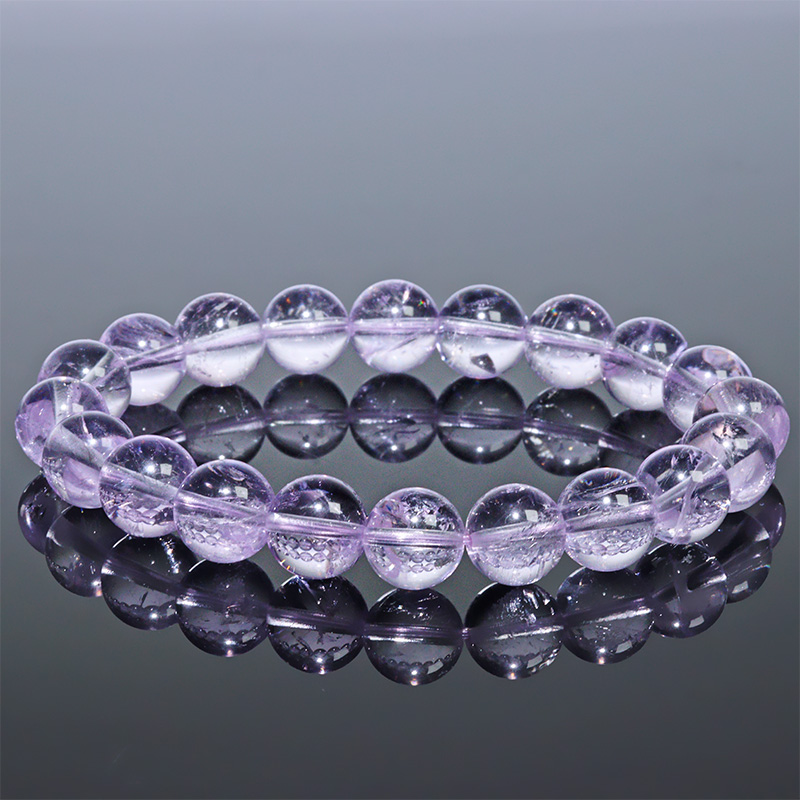 〔K2096-10m〕約10mm 高品質 ボリビア産 ピンクアメジスト  ブレスレット Pink Amethyst【ランダム発送】