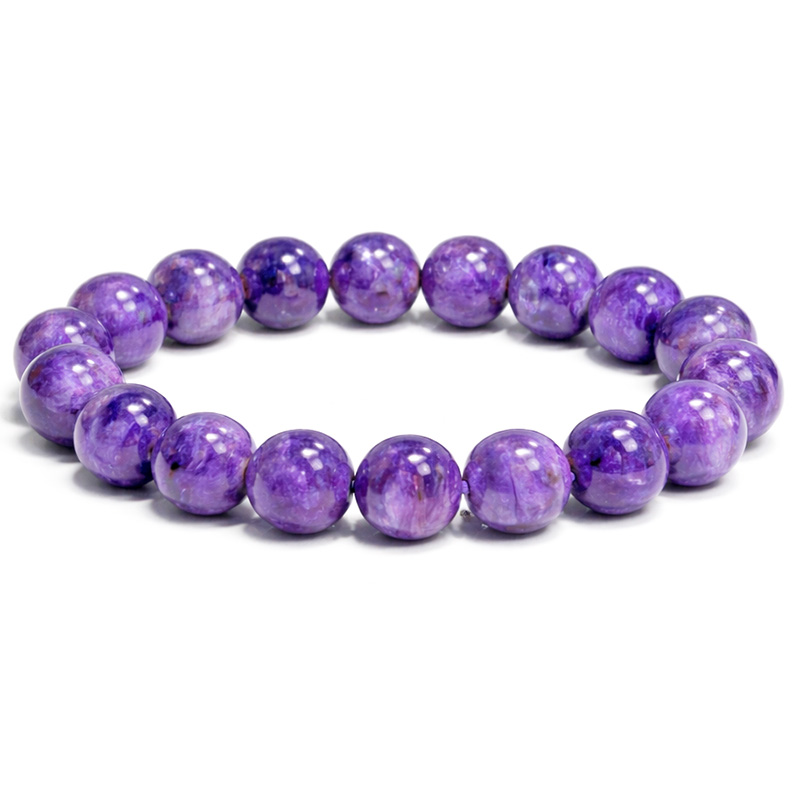 〔K2115-2〕約11mm チャロアイト ブレスレット Charoite チャロ石【FOREST 天然石 パワーストーン】