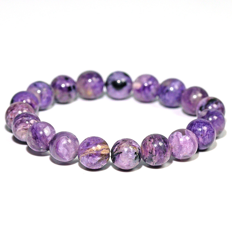 〔K2209-1〕約10mm チャロアイト ブレスレット Charoite チャロ石【FOREST 天然石 パワーストーン】