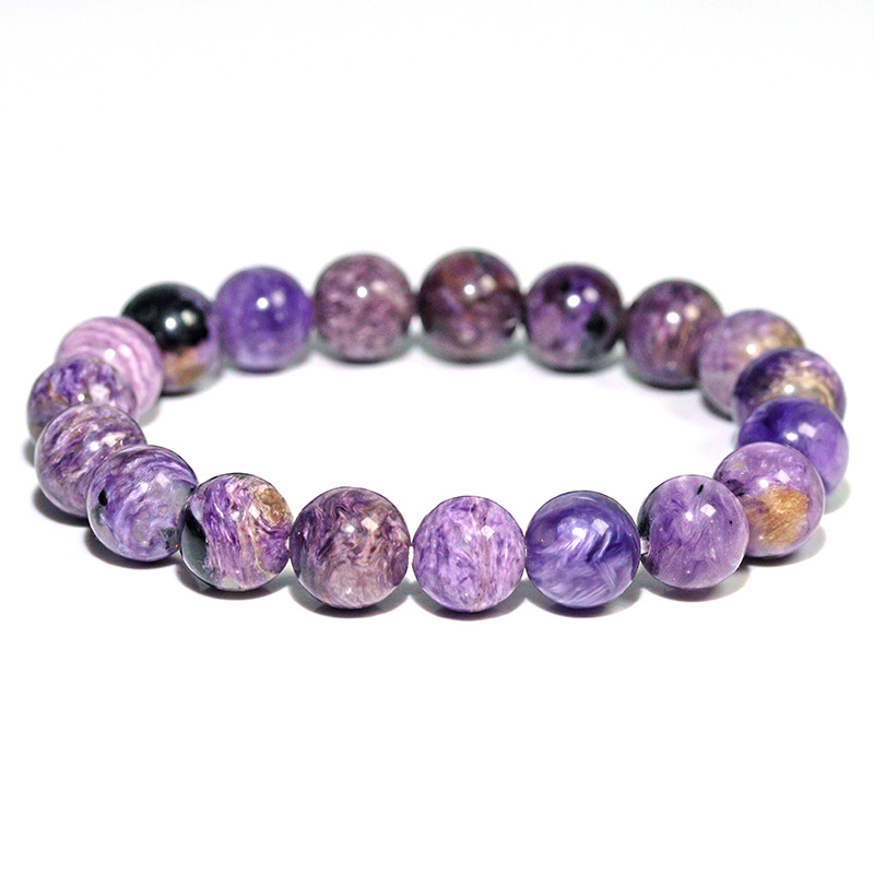 〔K2209-2〕約10mm チャロアイト ブレスレット Charoite チャロ石【FOREST 天然石 パワーストーン】