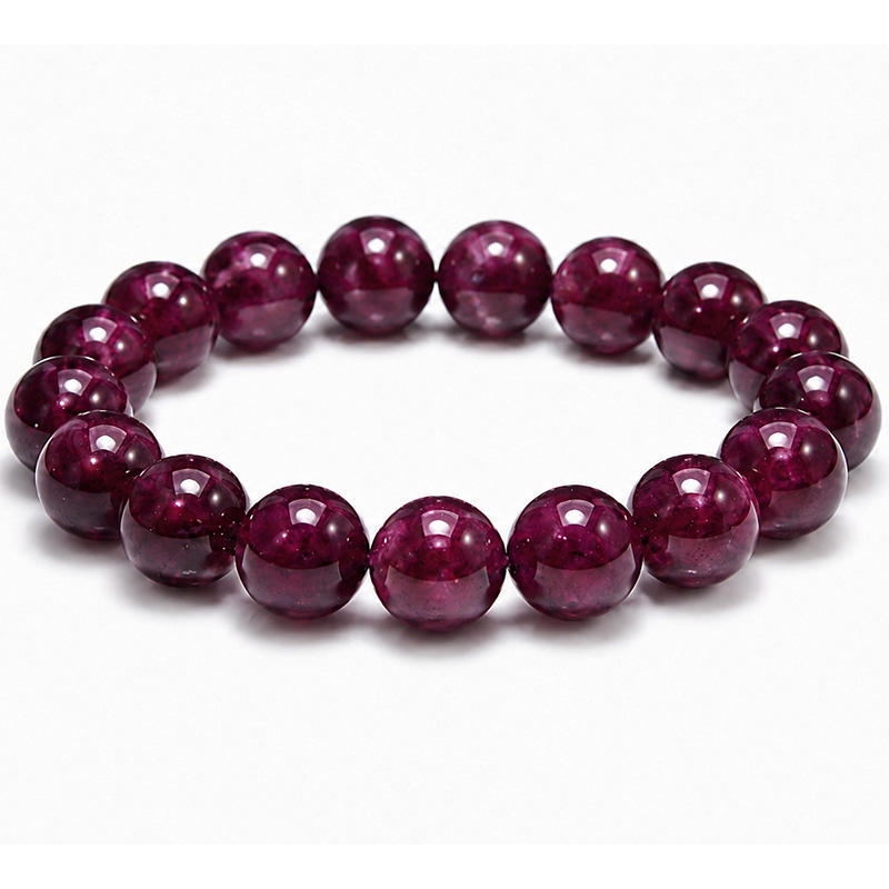 〔K2230-12m〕約12mm ロードライトガーネット ブレスレットRhodolite Garnet 薔薇柘榴石