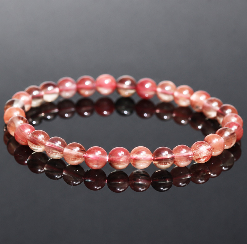 〔K2242〕約5mm カラーチェンジ アンデシン ブレスレット フェルドスパー Andesine Feldspar