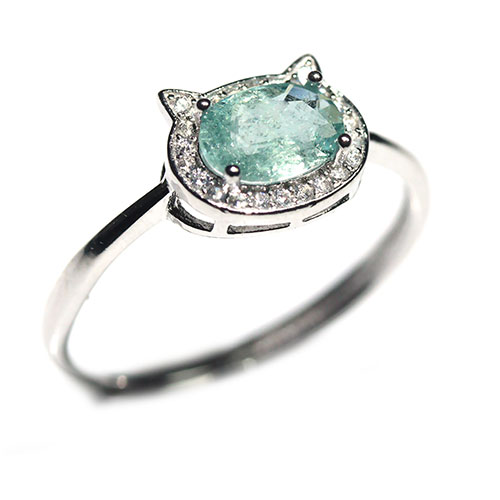 〔R488-3〕ブルートルマリン 指輪 リング サイズフリー  Blue Tourmaline【FOREST  パワーストーン】