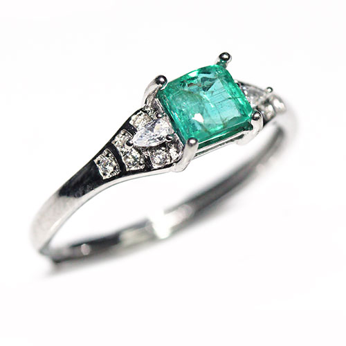 〔R490〕高品質 天然 エメラルド sv925 指輪 リング フリー Emerald【FOREST 天然石 パワーストーン】