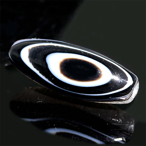 〔Z152-10〕高品質 天眼水晶 天珠 一眼天珠 ビーズ 陰陽 護りと調和 開運