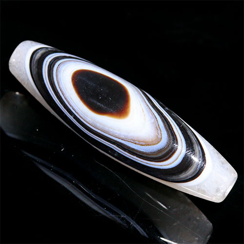 〔Z152-2〕高品質 天眼水晶 天珠 一眼天珠 ビーズ 陰陽 護りと調和 開運