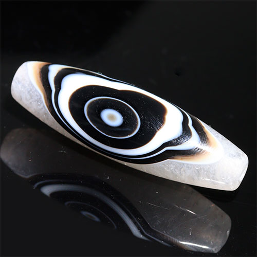 〔Z152-4〕高品質 天眼水晶 天珠 一眼天珠 ビーズ 陰陽 護りと調和 開運