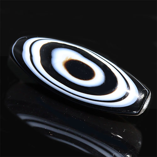 〔Z152-6〕高品質 天眼水晶 天珠 一眼天珠 ビーズ 陰陽 護りと調和 開運