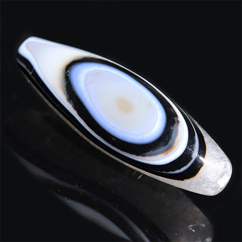 〔Z152-8〕高品質 天眼水晶 天珠 一眼天珠 ビーズ 陰陽 護りと調和 開運